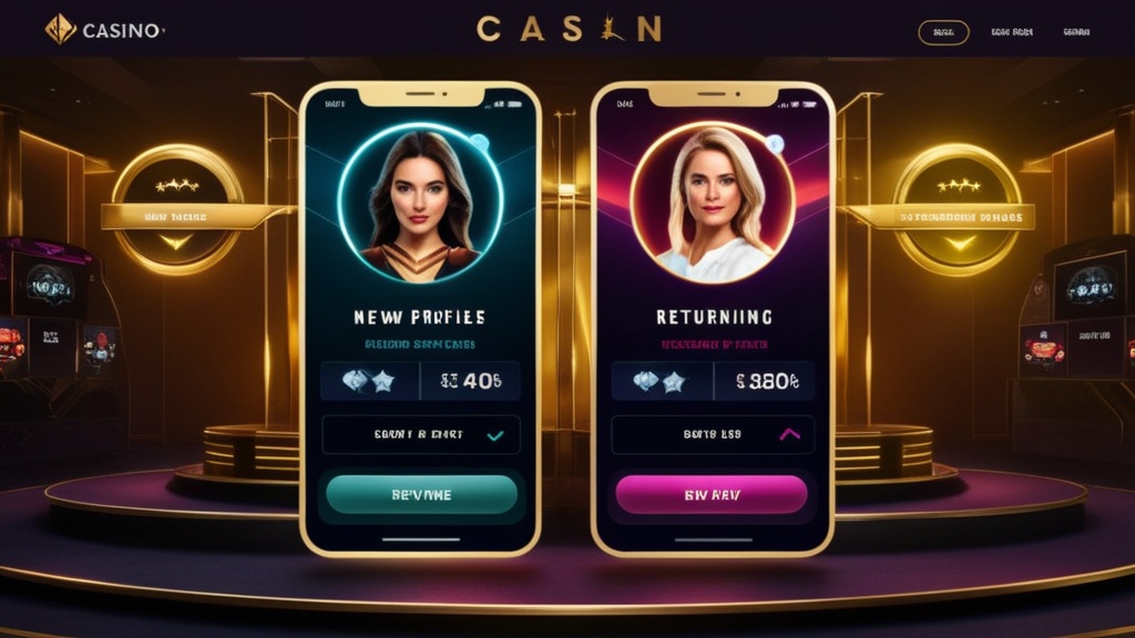 Casino-Dashboard mit Bonusangeboten für neue und bestehende Spieler