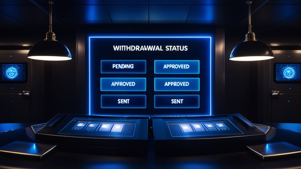 Statusanzeige für Withdrawal und Payout im Casino-System